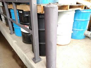 lot 436 image: (6) Open Top Steel Drums with Asst...