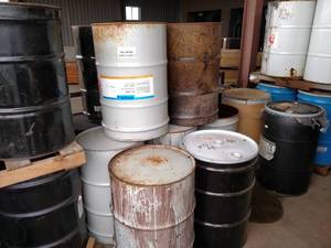 lot 437 image: (12) Open Top Steel Drums...