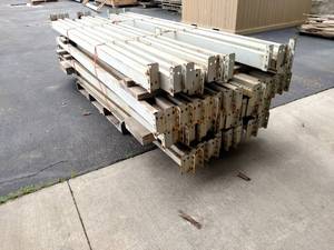 lot 450 image: Approx. (47) Tear Drop Pallet Rack ...