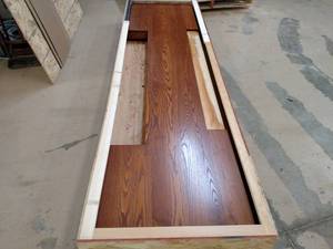 lot 454 image: Ash Bar Top, 111x28 with 60x8 Cut O...