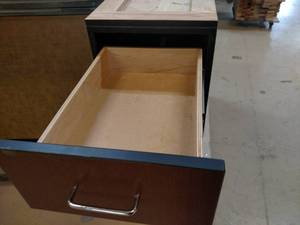 lot 402 image: Drafting Table, 96x62 with (1) Cabi...