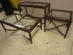 lot 517 image: KLAUSSNER FURNITURE COFFEE TABLE, END TABLE, SIDE TABLE