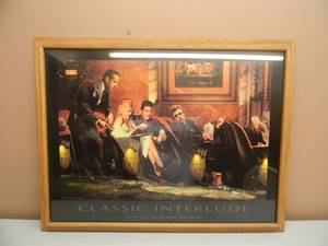 CLASSIC INTERLUDE BY CHRIS CONSANI - PROFESSIONALLY FRAMED PIECE - VERY NICE - APPROX 35 BY 27 - SEE PICTURES