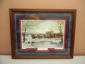 BUDWEISER BEER AN AMERICAN TRADITION BY SUSAN RENAE SAMPSON - SIGNED 563 of 5000 - GREAT PIECE FOR ANY BUDWEISER FAN - RARE - PROFESSIONALLY FRAMED - APPROX 27 BY 21 - SEE PICTURES