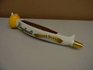 NEW OLD STOCK LEINENKUGELS SUMMER SHANDY TAP HANDLE - LIKE NEW NEVER USED - APPROX 14 TALL - SEE PICTURES