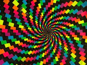 lot 34 image: 1972 Funky Electric Rainbow #130 Black Light Poster 35