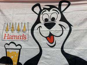 lot 60 image: Hamms Beer Flag  Banner