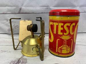 lot 79 image: Vintage Stesco Hikers Stove w Extras