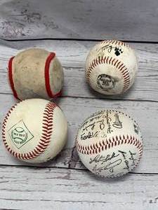 lot 107 image: Lot of 4 Baseball including Twins Signed