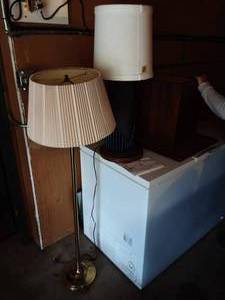lot 11 image: Unique Table Lamp & Floor Lamp