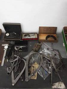lot 102 image: Micrometers, Calipers & Gauges