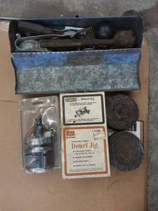 lot 129 image: Dowel Jig, Grinding Wheel Cleaner, Cutter Tool, Lead, Hand Tools