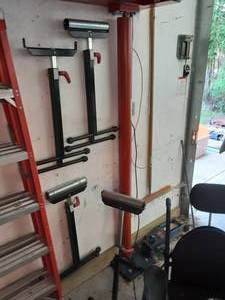 lot 173 image: 4-Rolling Material Stands (1-Missing Roller)