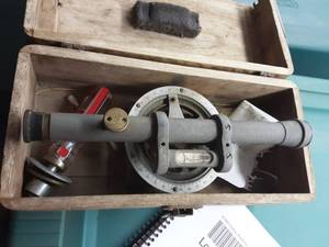 lot 212 image: Instrument For Surveying.  Removal From Upper Loft.