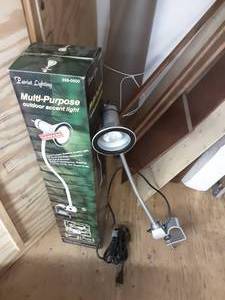 lot 221 image: 2-Outdoor Accent Lights.  Removal From Upper Loft.