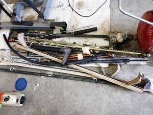 lot 249 image: Roof Rack, Curtain Rods, Chrome Trim, Copper Pipes