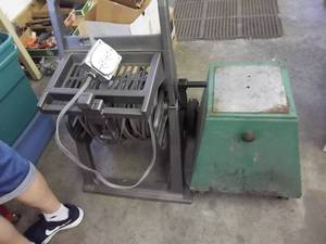 lot 277 image: Custom Made Hose Reel Extension Cord With 20 Amp Recepticles.  200 Ft.