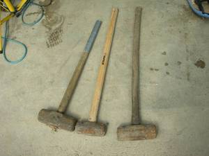 lot 37 image: 3 Sledge Hammers