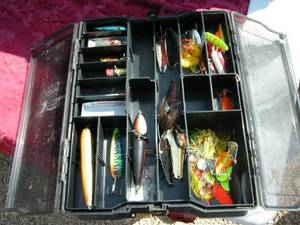 lot 26 image: Plano Phantom III Fishing Tackle Box with Lures
