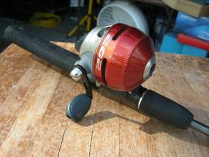 lot 63 image: Classic Zebco 202 Fishing RodReel Combo