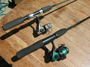 lot 66 image: Shakespeare and Peregrine Ultralite Fishing RodReels