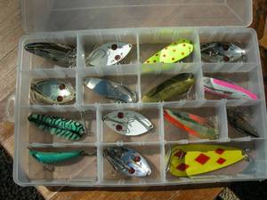 lot 69 image: Fishing Spoons, Redeyes, DareDevils, Lures