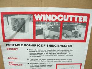 lot 78 image: Portable Pop-Up Ice Fishing Shelter