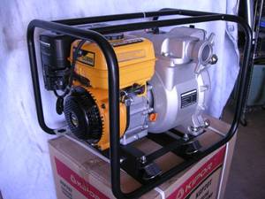 lot 3 image: Like New Kipor KGP20T Gas TrashWater Pump