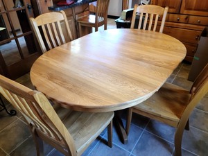 lot 51 image: Kitchen Table and Four Chairs
