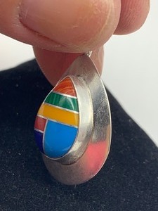 lot 107 image: Sterling SilverSouthwest Design Pendant- RWJ
