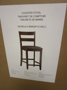 lot 829 image: LINON COUNTER STOOL - NEW