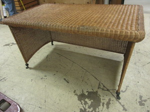 lot 832 image: WICKER DESK