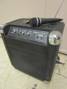 lot 842 image: ION BLOCK ROCKER PORTABLE SOUND SYSTEM, ON WHEELS