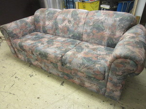 lot 859 image: HIDE-A-BED SOFA, WITH QUEEN-SIZE MATTRESS