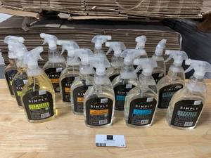 Entire lot of spray cleaners