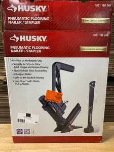 HUSKY Pneumatic 3-in-1 15.5-Gauge and 16-Gauge 2 in. Flooring Nailer and Stapler with Quick Jam Release