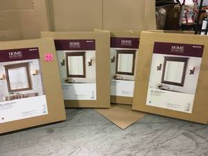 lot 10 image: Pallet with assorted Home Decorators Mirrors - not used
