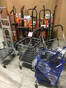 lot 17 image: Pallet of Assorted Dollies and Carts various styles and conditions review pictures
