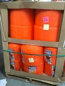 lot 21 image: Pallet of assorted Bubble Cushion rolls - assorted sizes - not used 25 rolls
