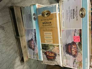 lot 31 image: Pallet with 3 Cast Iron Fire Pits- Customer Returns - not inspected