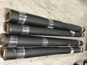 lot 43 image: Lot of 4 Assorted 8 ft. x 12 ft. Vinyl Unbound Remnant not used