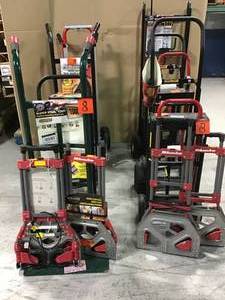 lot 8 image: Pallet of assorted Carts and dollies  various styles and conditions Customer returns some may need repair