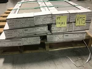 lot 53 image: 11 cases Corso Italia Alpe Graphite 12 in. x 24 in. Porcelain Floor and Wall Tile (15.5 sq. ft.  case) not used