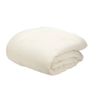 The Company Store Ivory Solid Bamboo Cotton Sateen Tufted King Comforter, C2Y7-K-IVORY - NEW