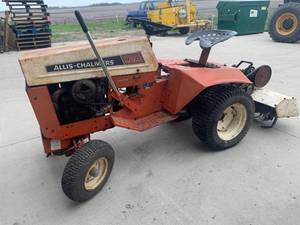 lot 2 image: Allis Chalmers 410 Tiller with Blade, Tires, &  Extras