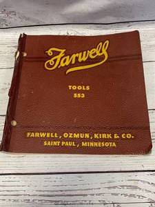 lot 20 image: Vintage 436 Page Farwell Tool Catalog