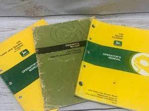 lot 25 image: Lot of 3 John Deere Manuals ($15 to $40 each on ebay)