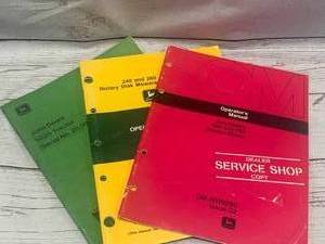 lot 26 image: Lot of 3 John Deere Manuals ($15 to $40 each on ebay)