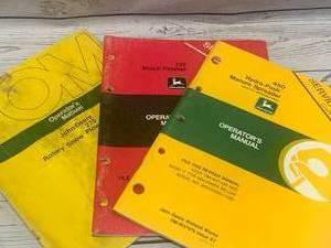 lot 30 image: Lot of 3 John Deere Manuals ($15 to $40 each on ebay)