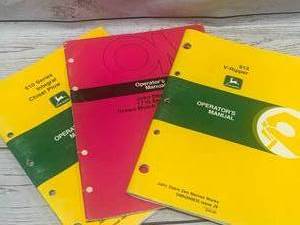 lot 31 image: Lot of 3 John Deere Manuals ($15 to $40 each on ebay)
